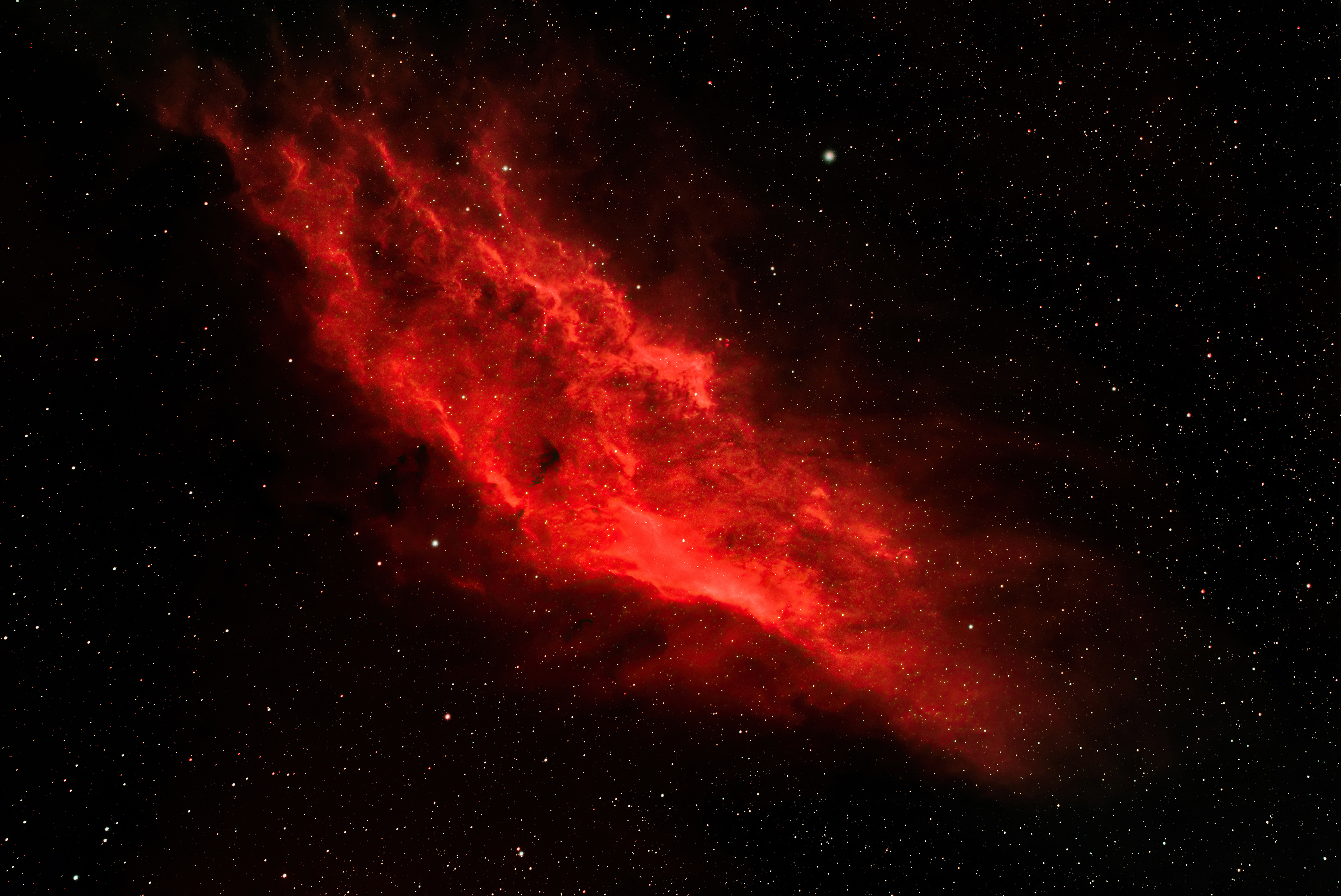 Красная космическая туманность · бесплатная фотография