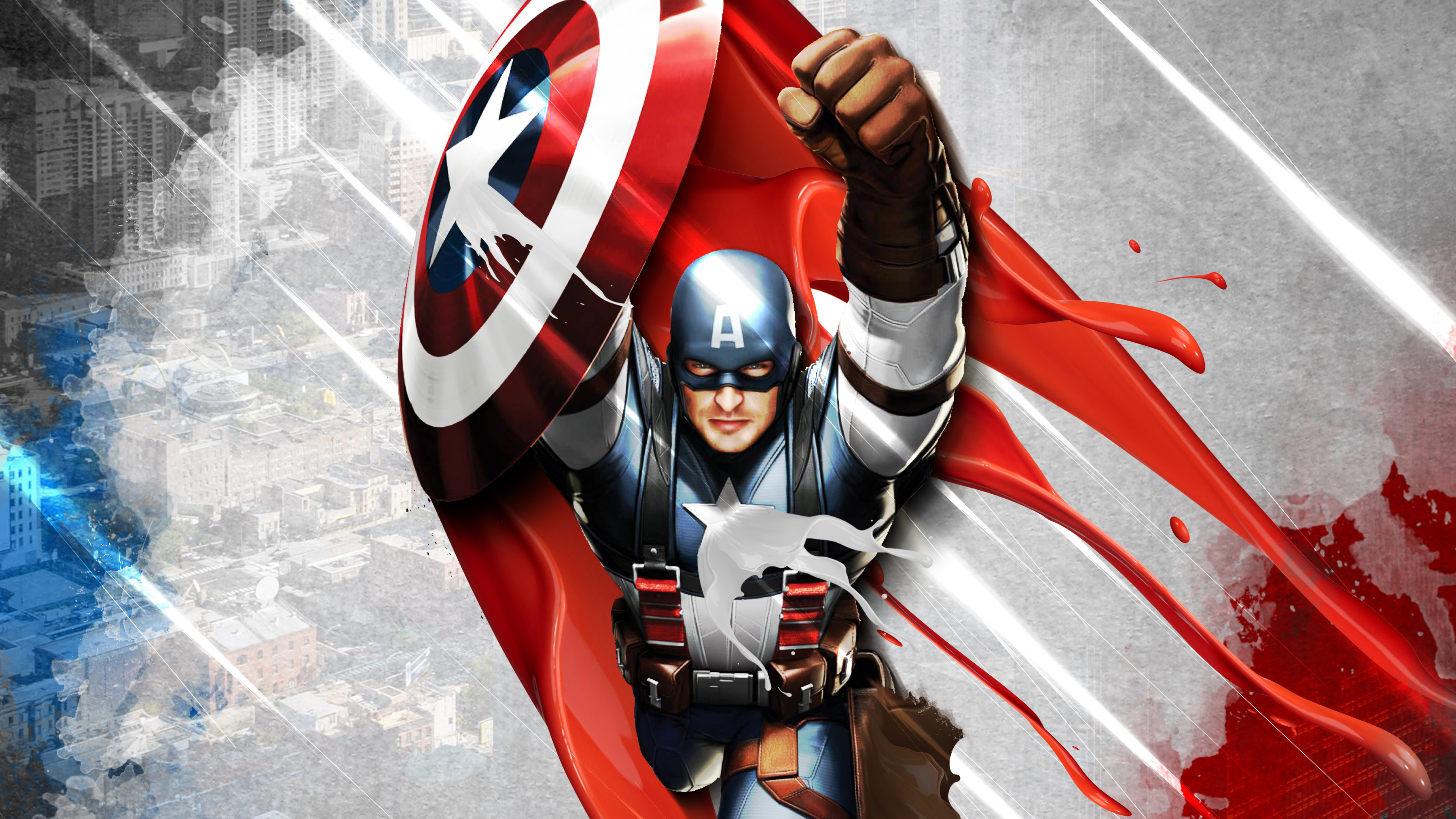 Free photo Rendering picture of Captain America