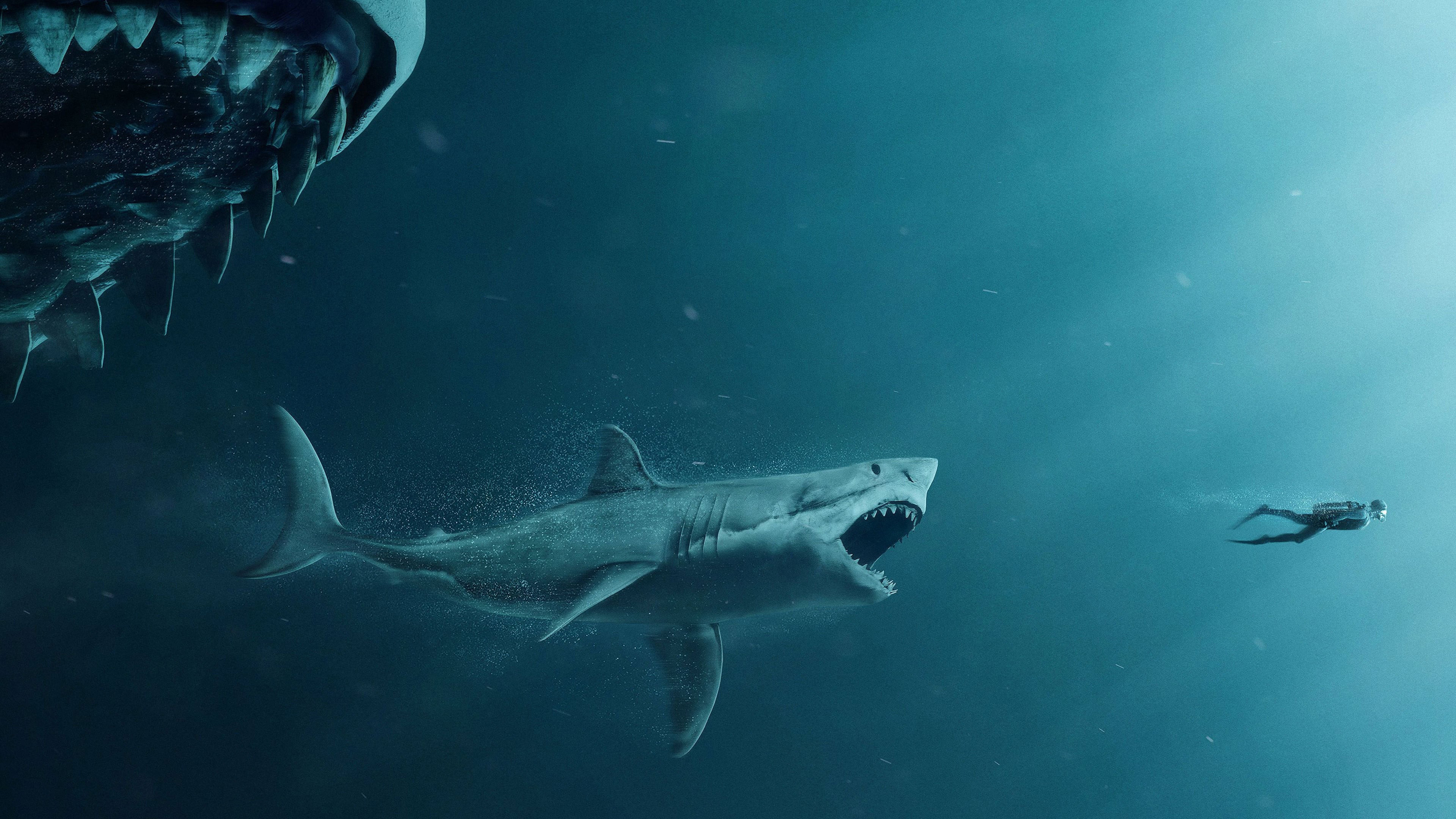 Wallpapers The Meg movies 2018 movies on the desktop