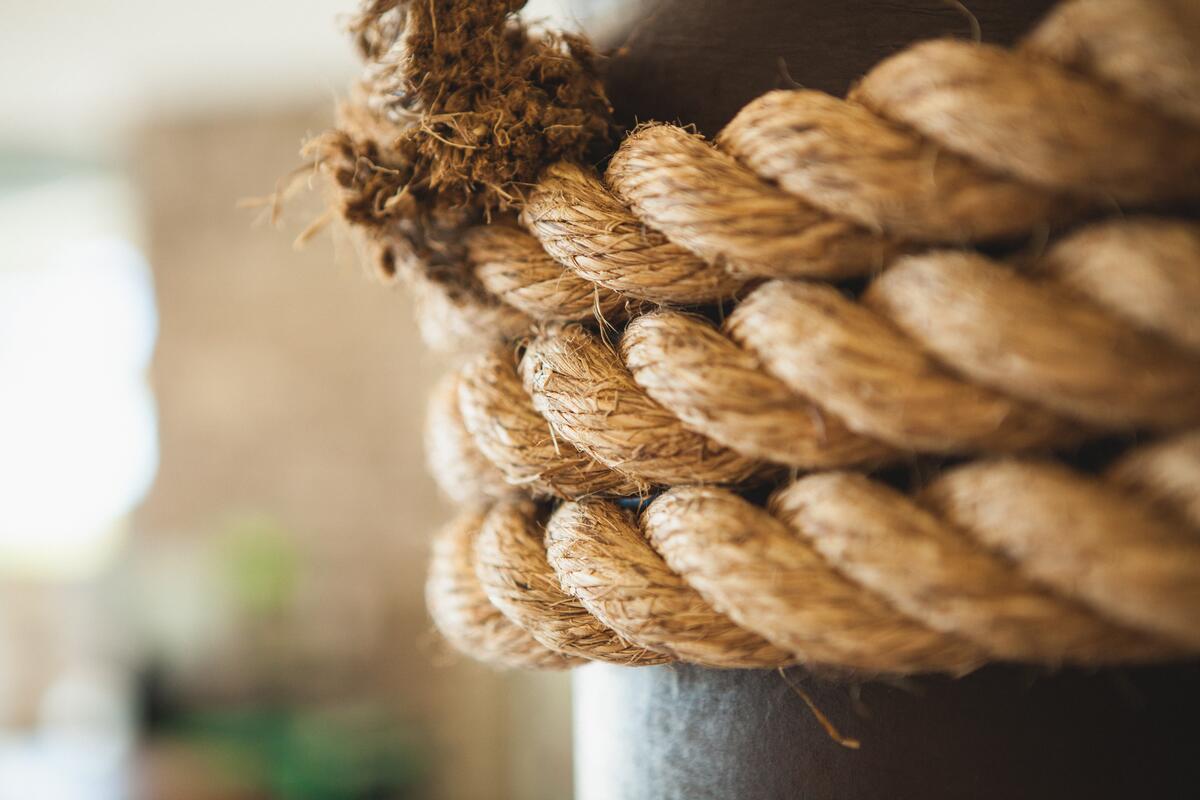 Deck thick rope