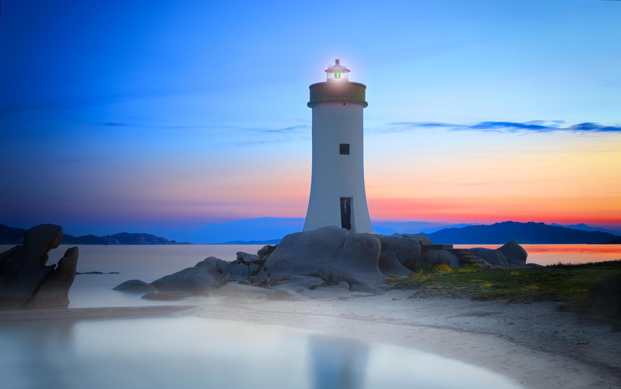 Wallpapers Italy landscape lighthouse on the desktop