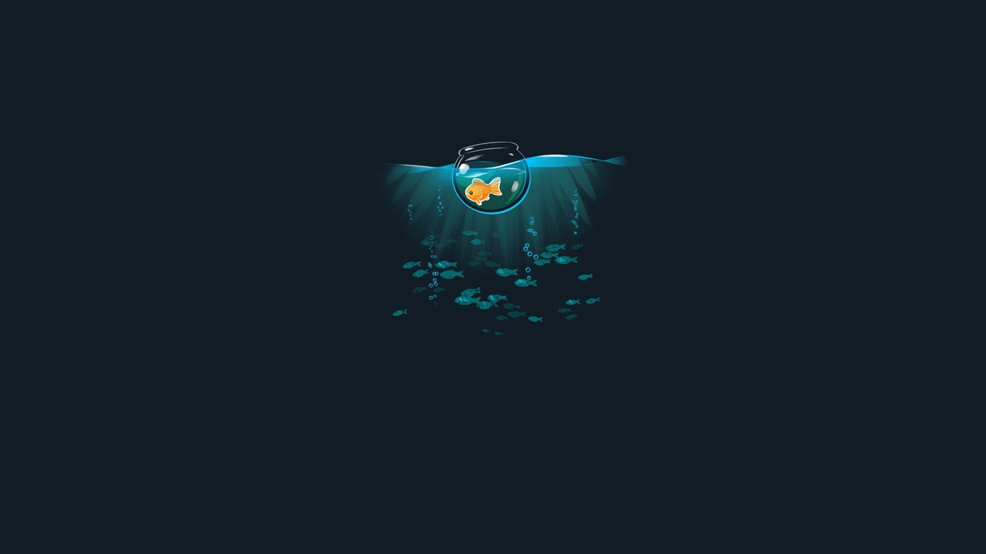 Бесплатное фото Золотая рыбка в аквариуме