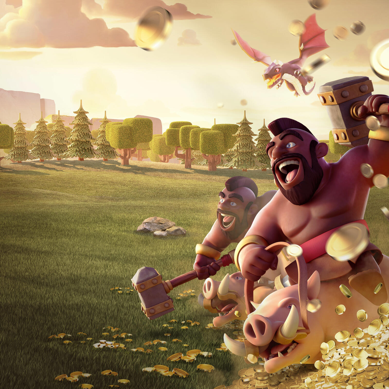 Wallpapers Clash Of Clans supercell games on the desktop