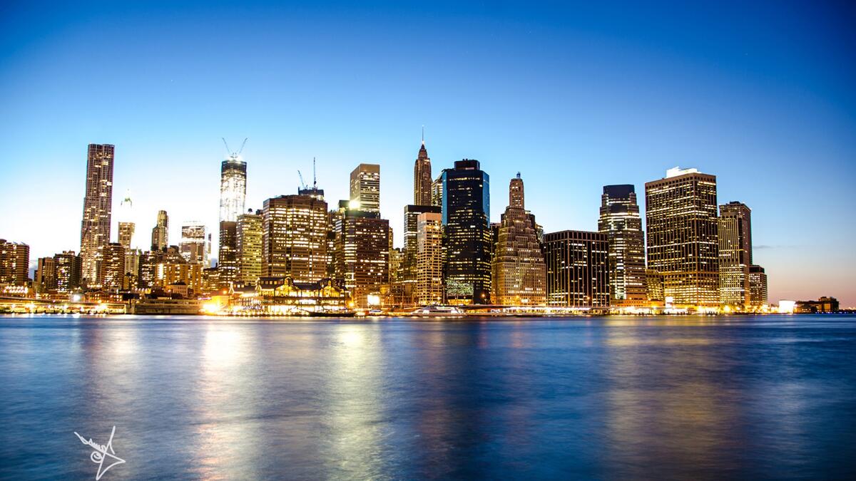 Вид на Манхэттен с моря