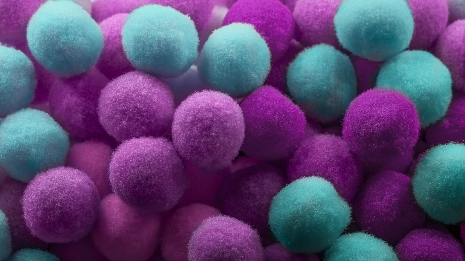 Бесплатное фото Мягкие цветные шарики