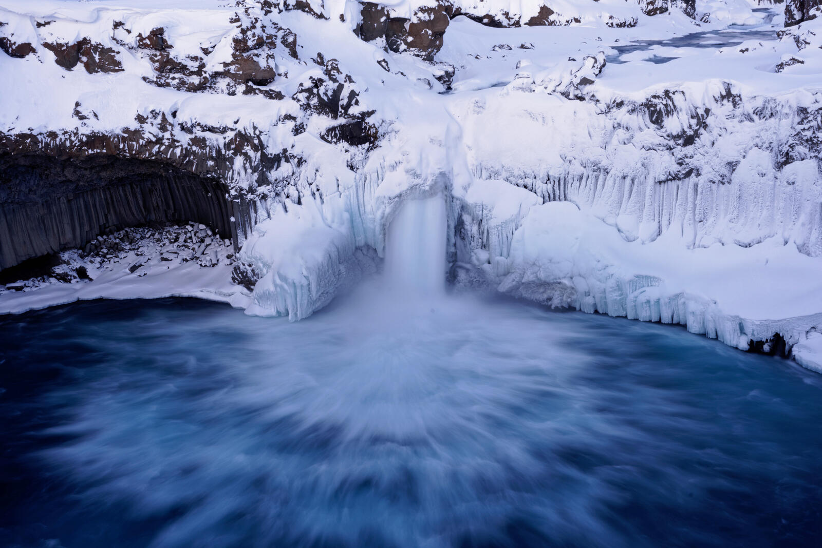 Бесплатное фото Зимний водопад