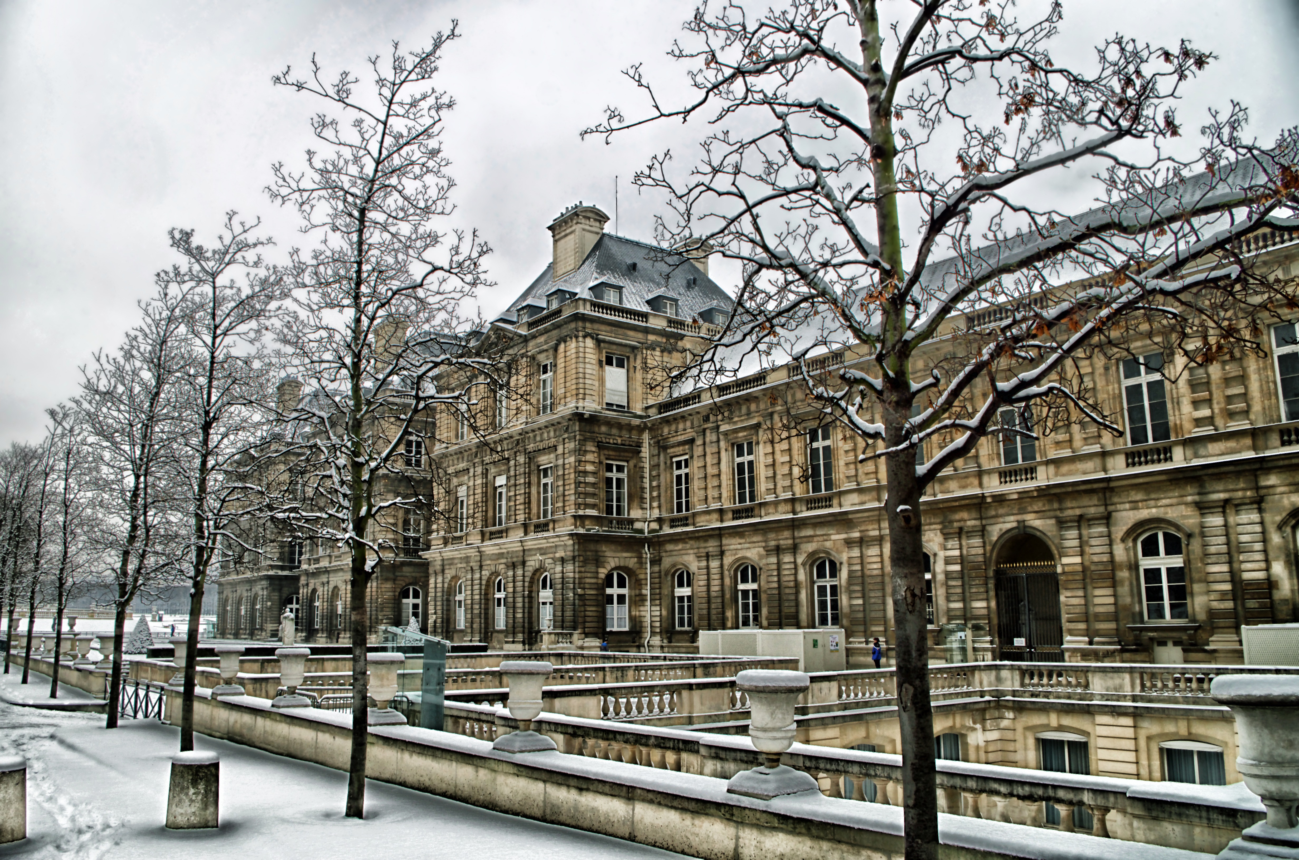Бесплатное фото Зимний парк Париже