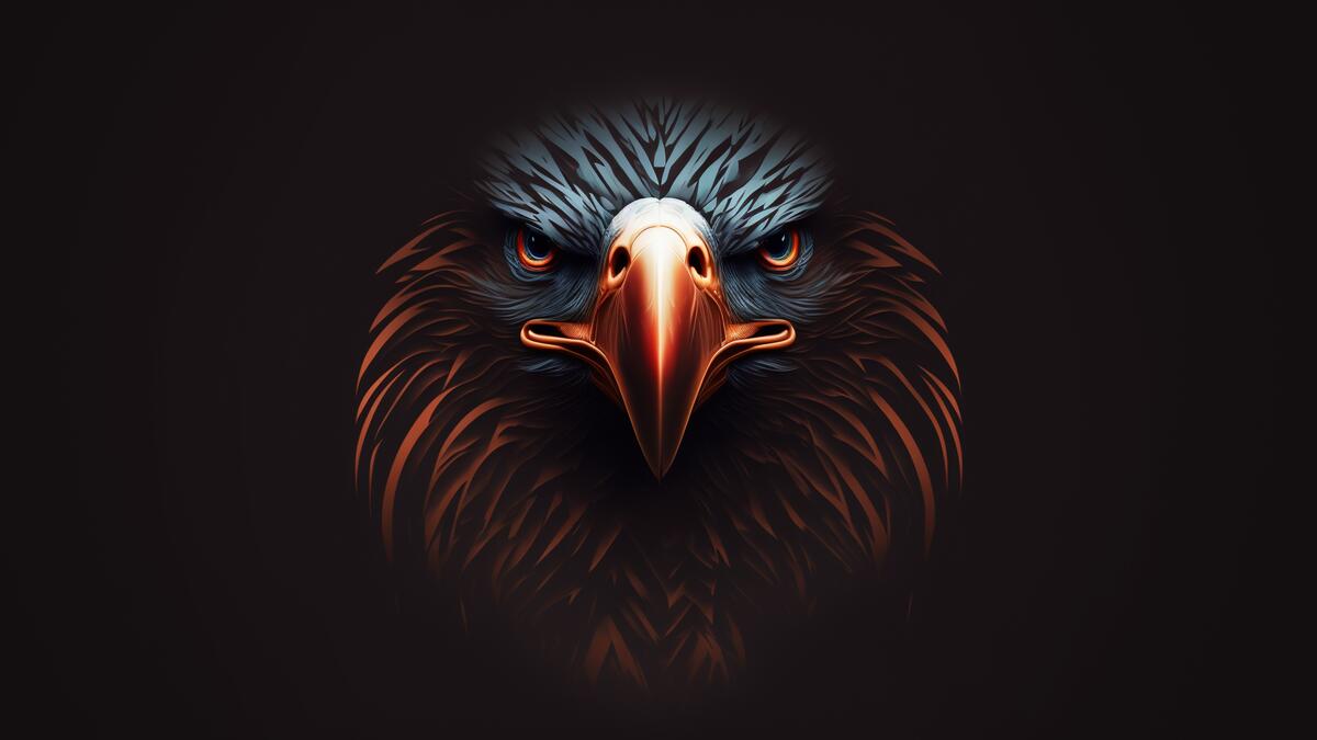 Rendering a portrait of an eagle