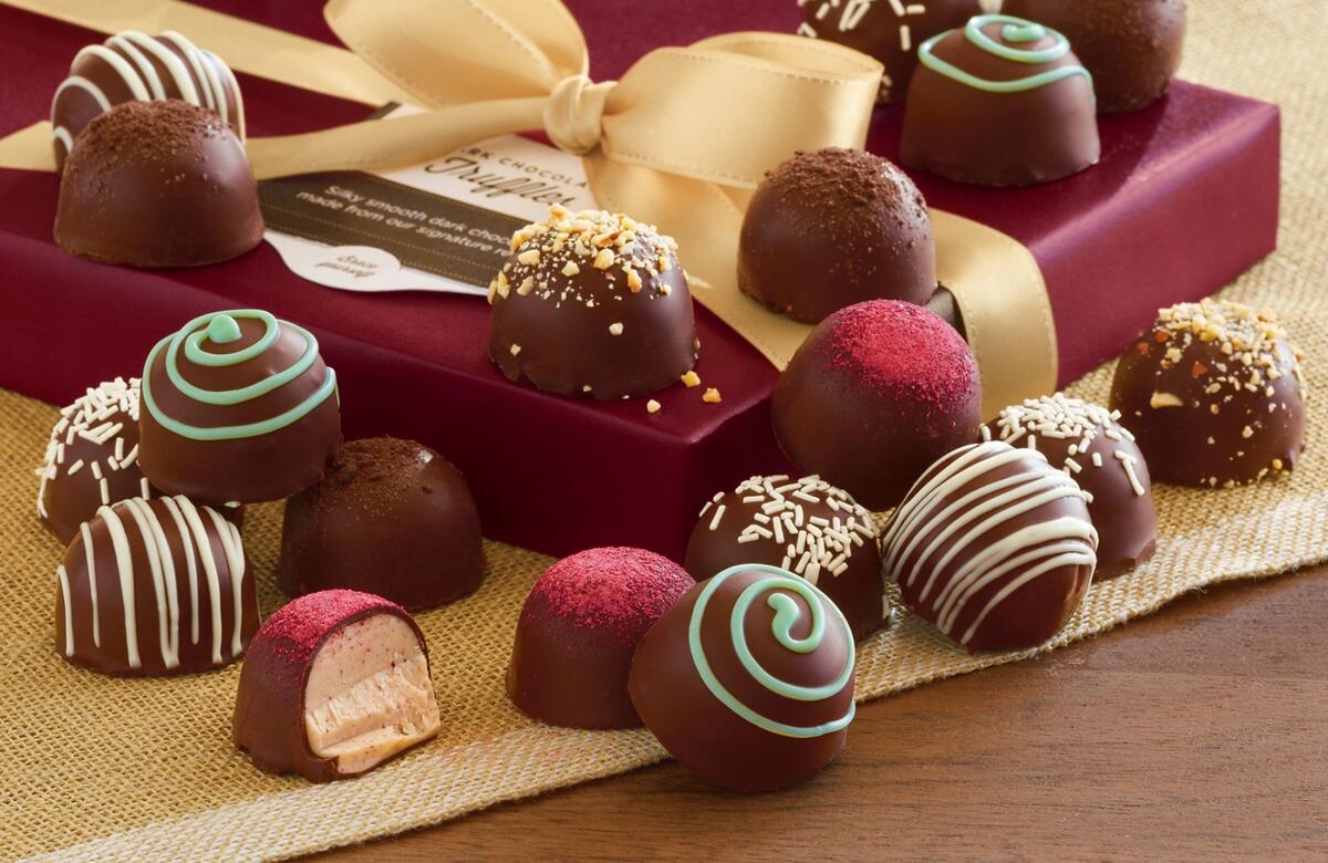 Шоколадные конфеты на день святого валентина