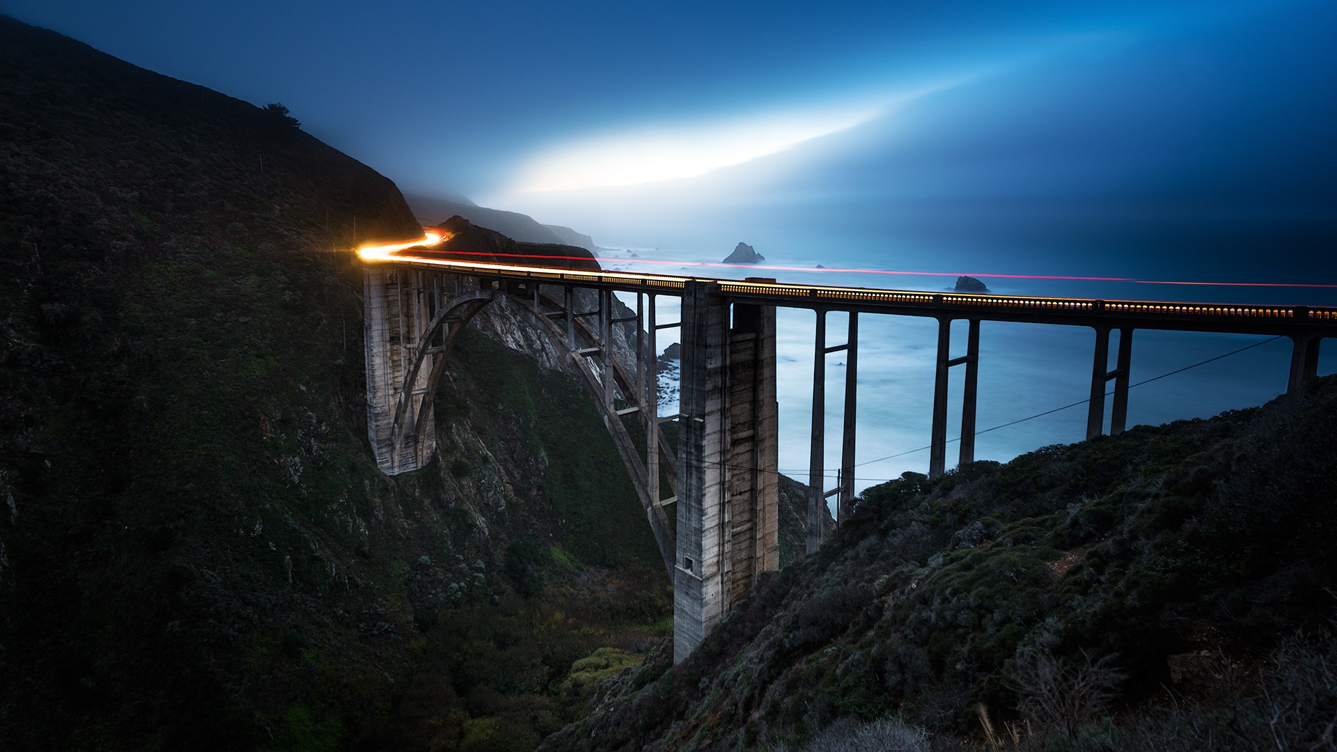 免费照片横跨大峡谷的桥梁
