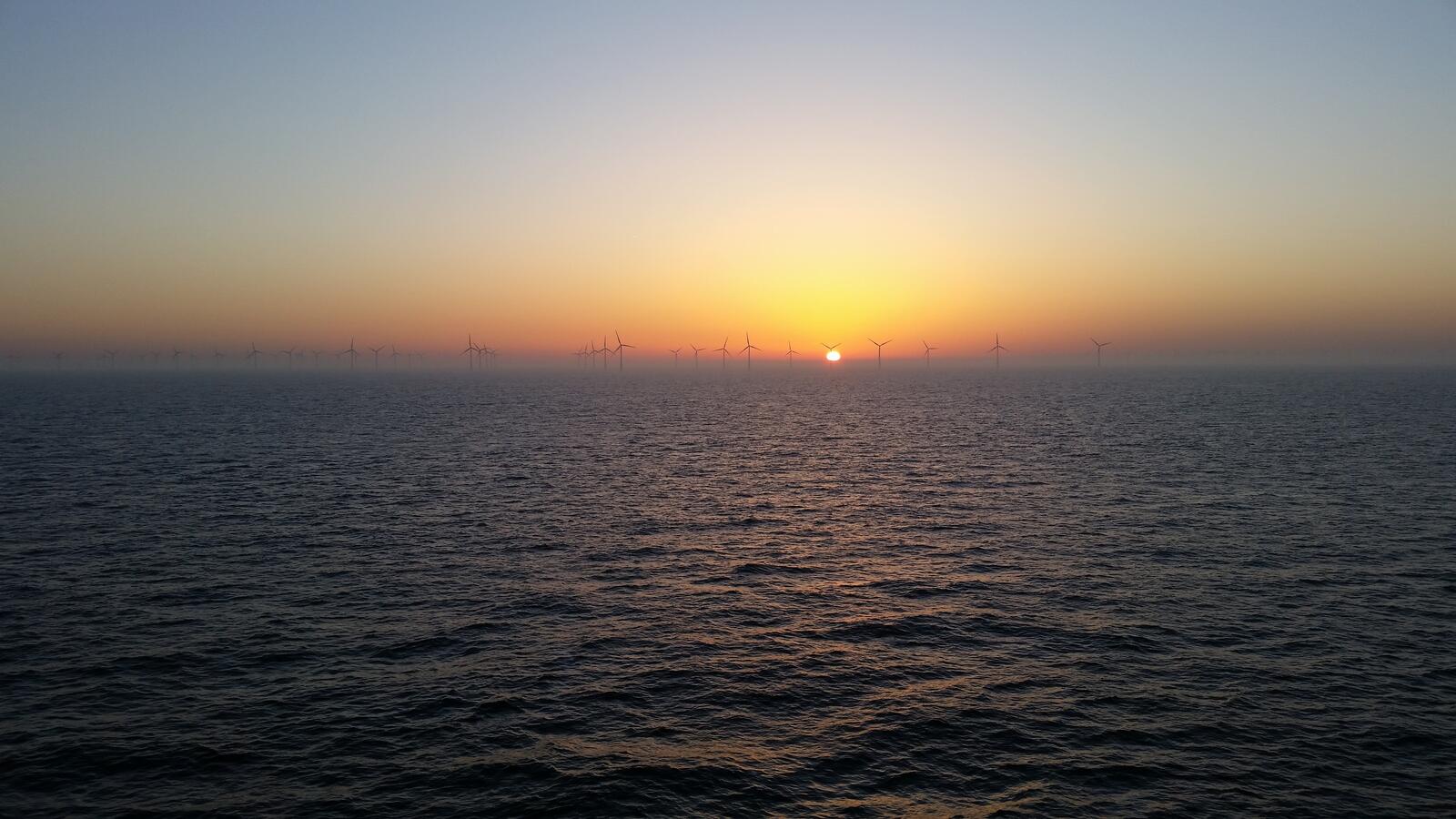 免费照片海上夕阳