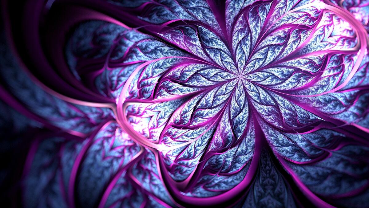 Fractal with a flower structure pattern