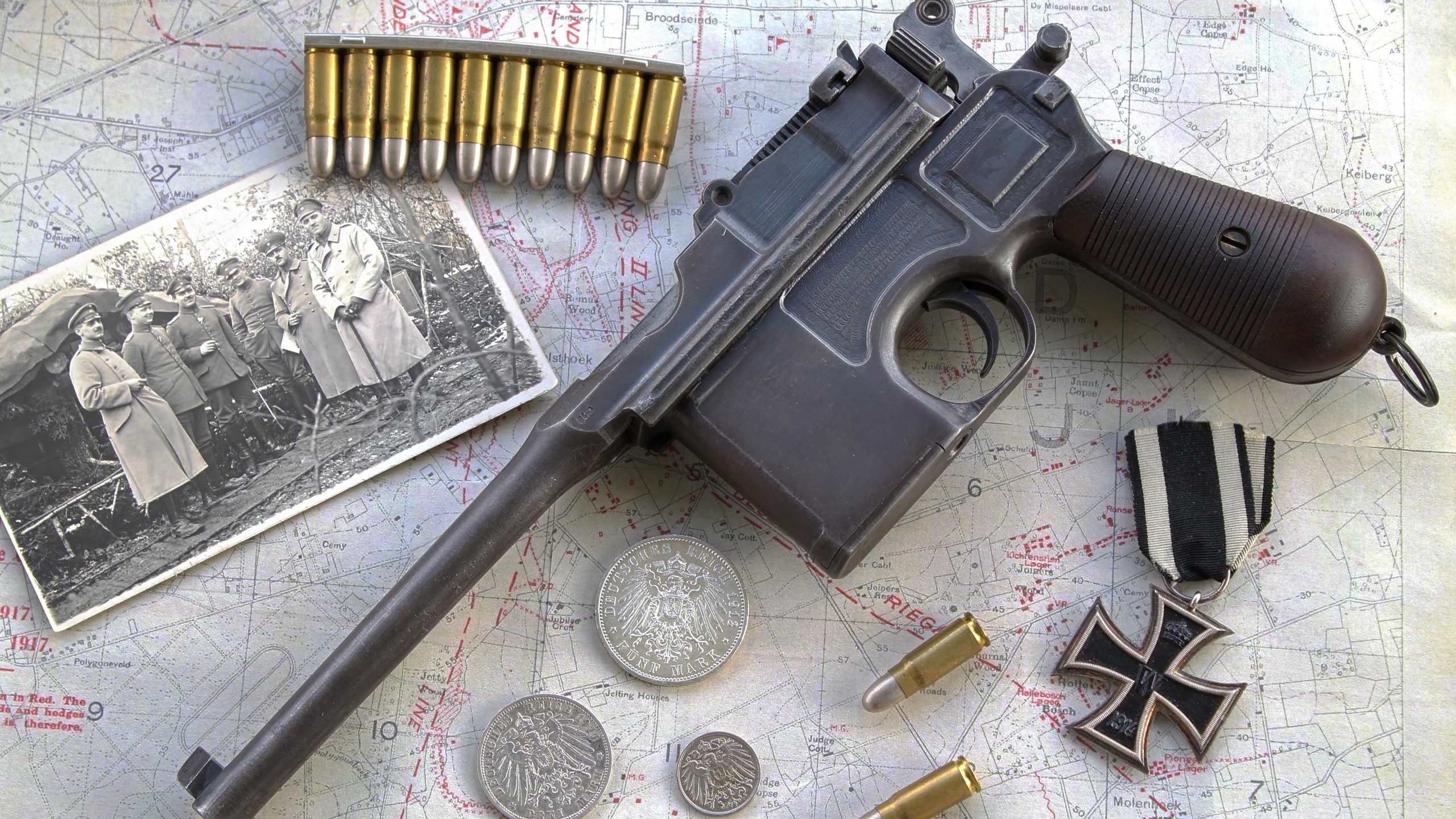 Бесплатное фото Старинный пистоле Mauser C96
