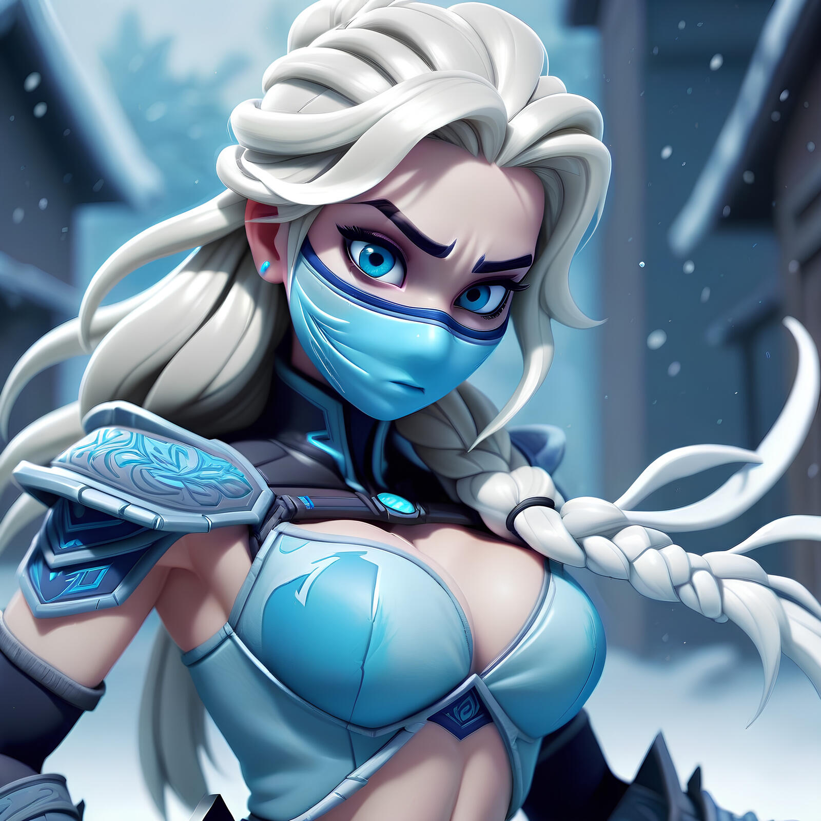 Бесплатное фото Elsa ninja