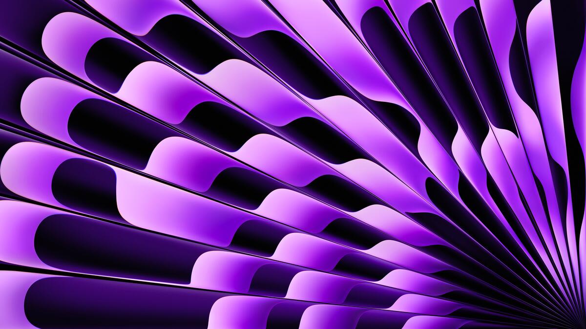 Glossy purple fan