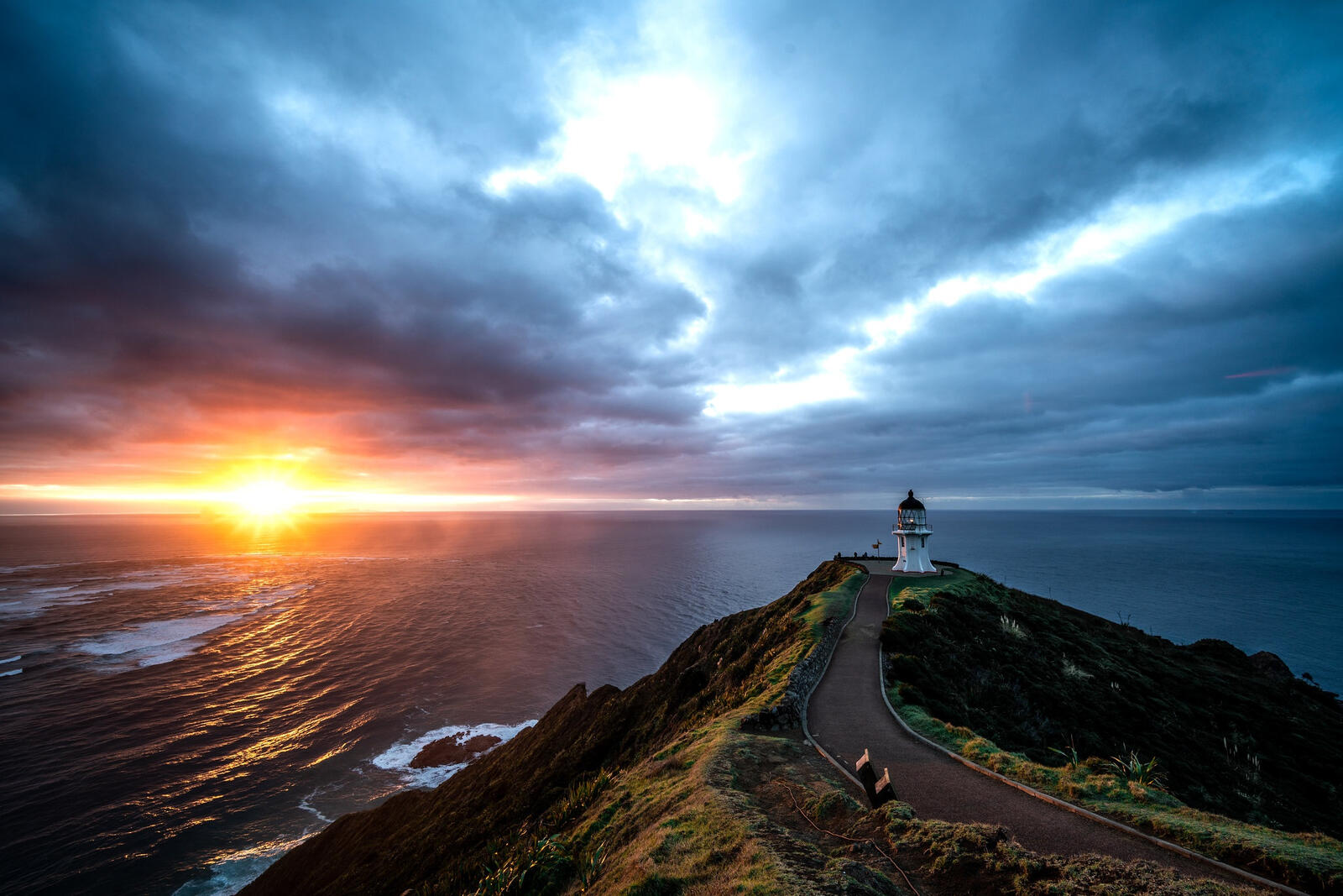 Free photo New Zealand Cape Reinga at sunset