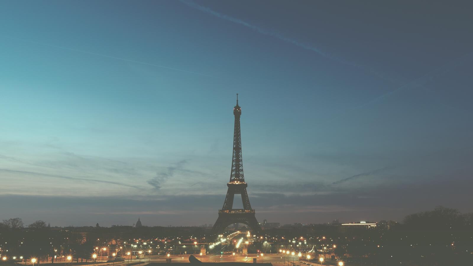 Обои обои франция Париж Эйфелева Башня на рабочий стол