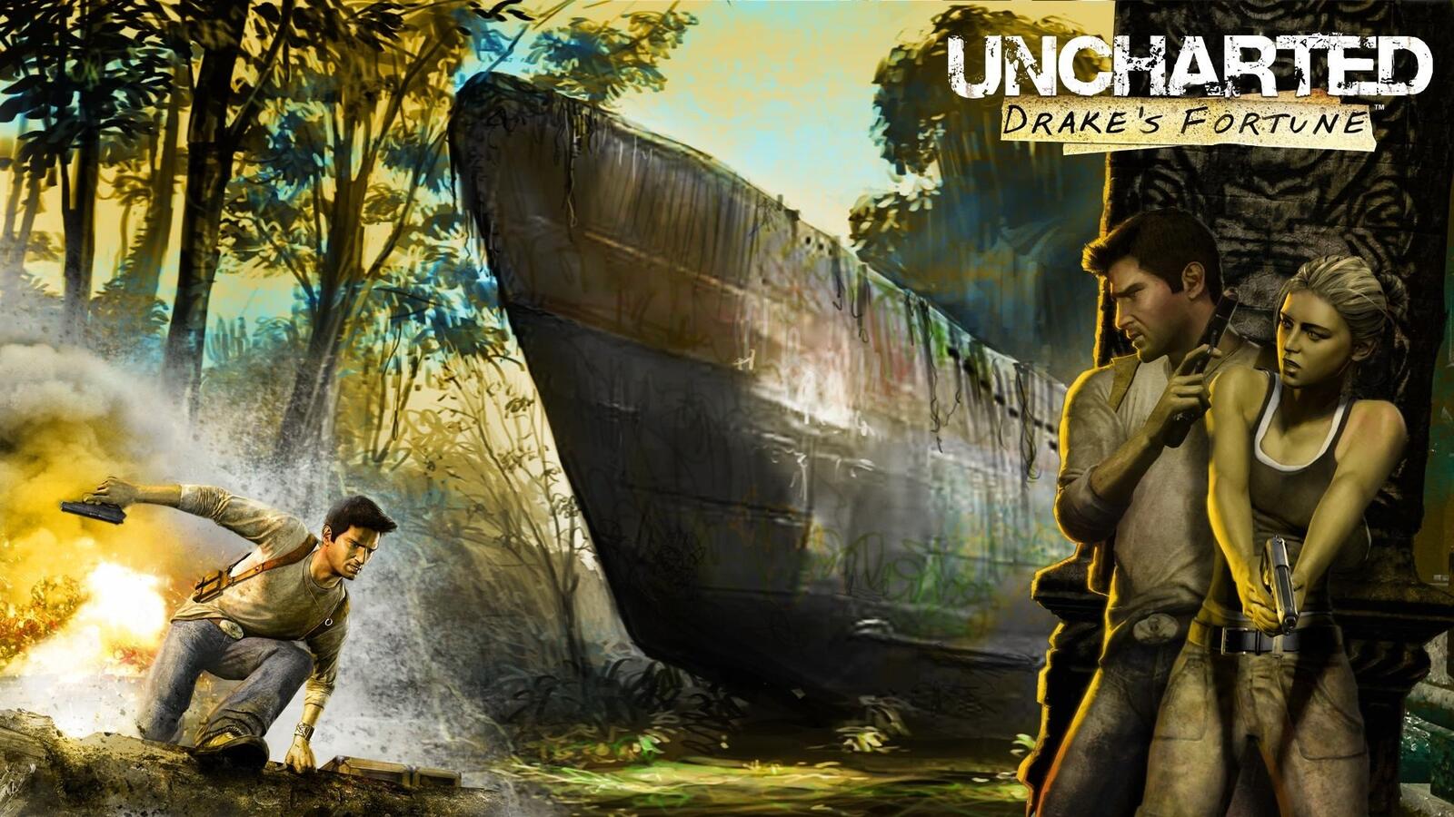 Free photo A cool picture from the game uncharted drakes fortune.