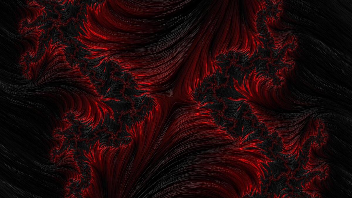 Черно-красная абстракция