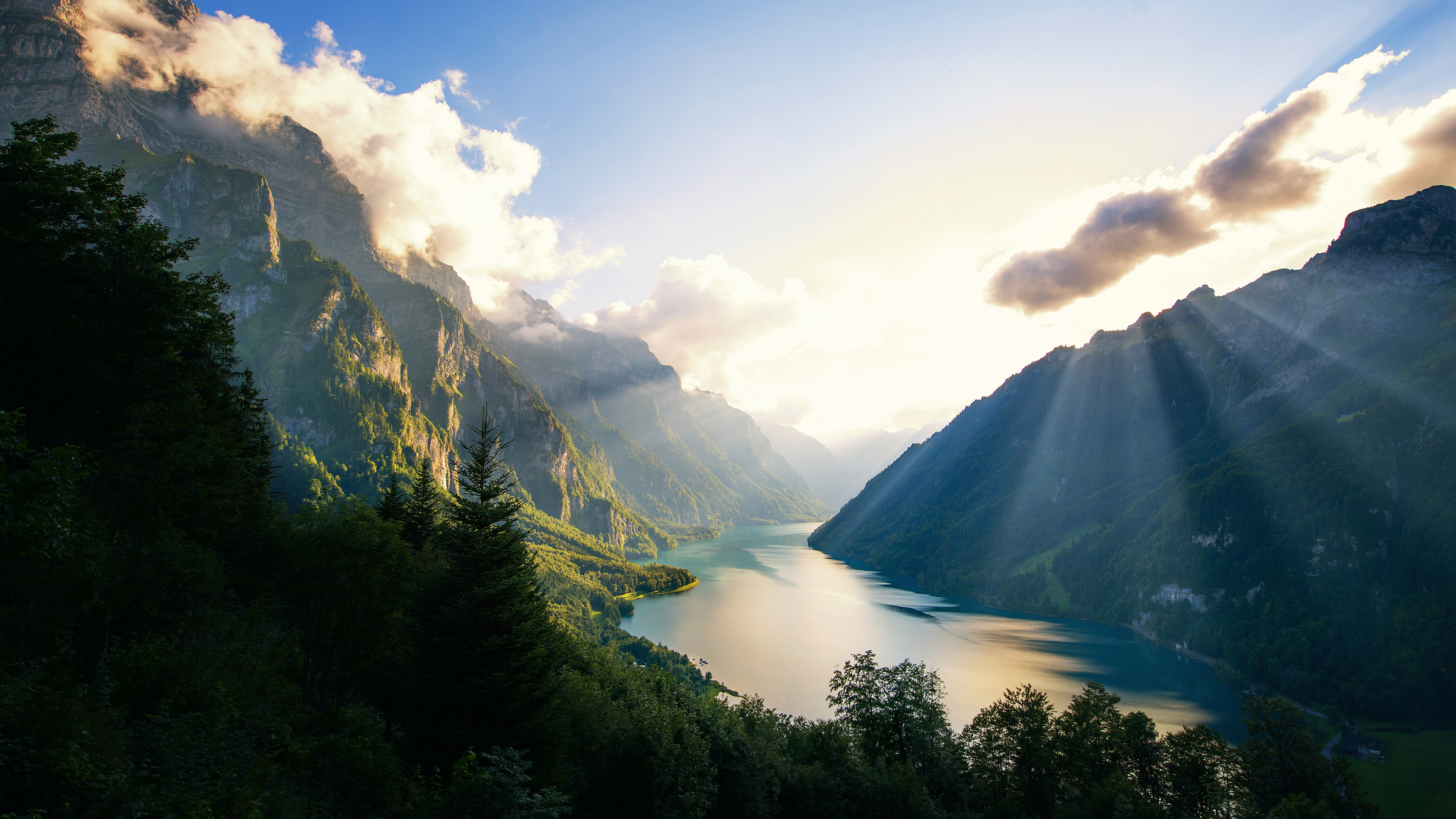 免费照片瑞士山区美丽的夏日晴天