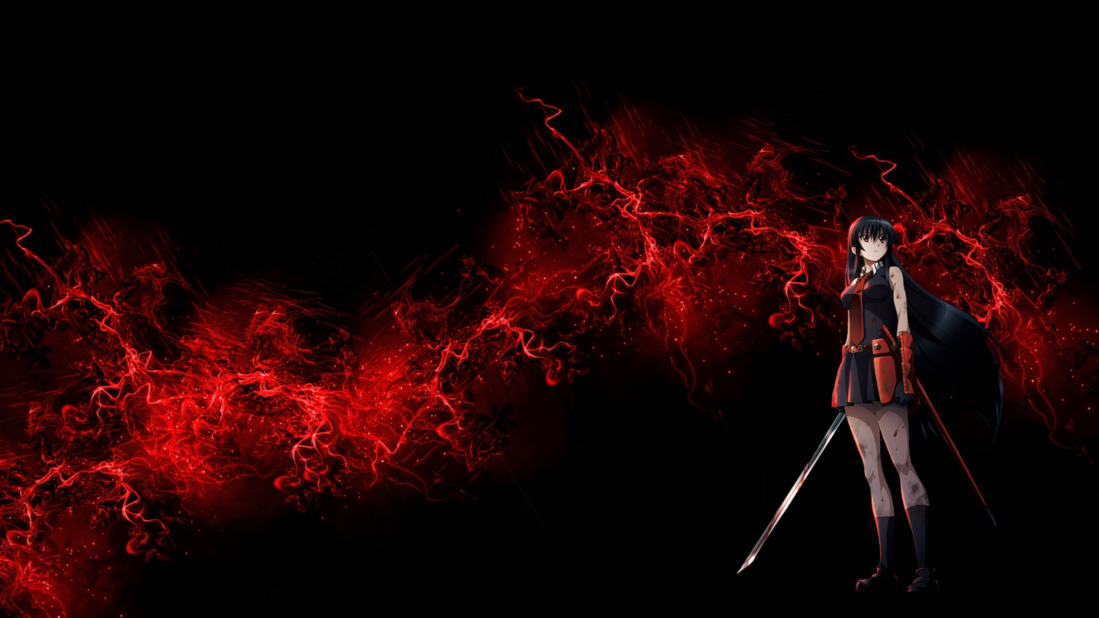 Free photo Akame ga Kill with red dust.