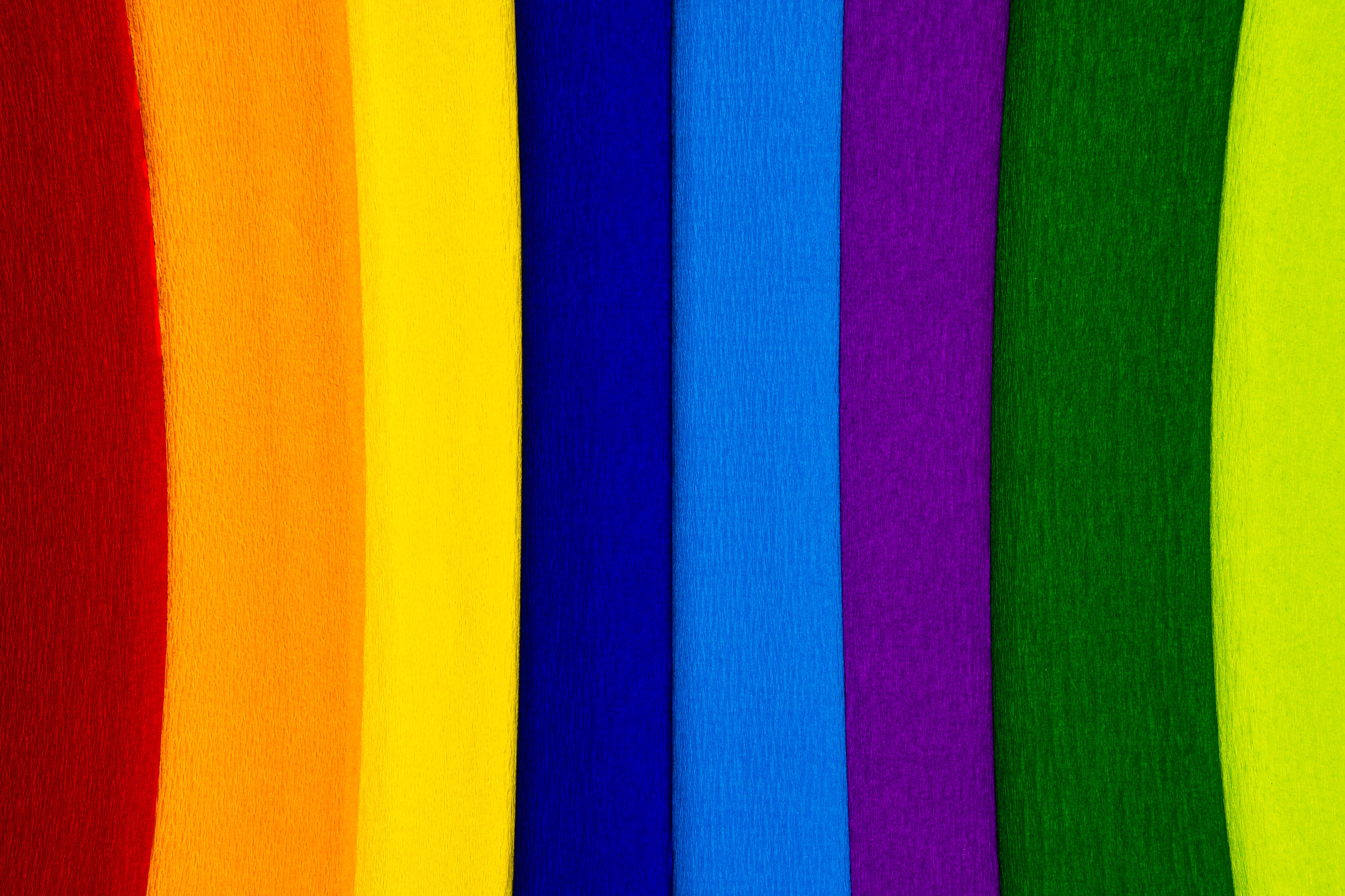 Rainbow-colored lines
