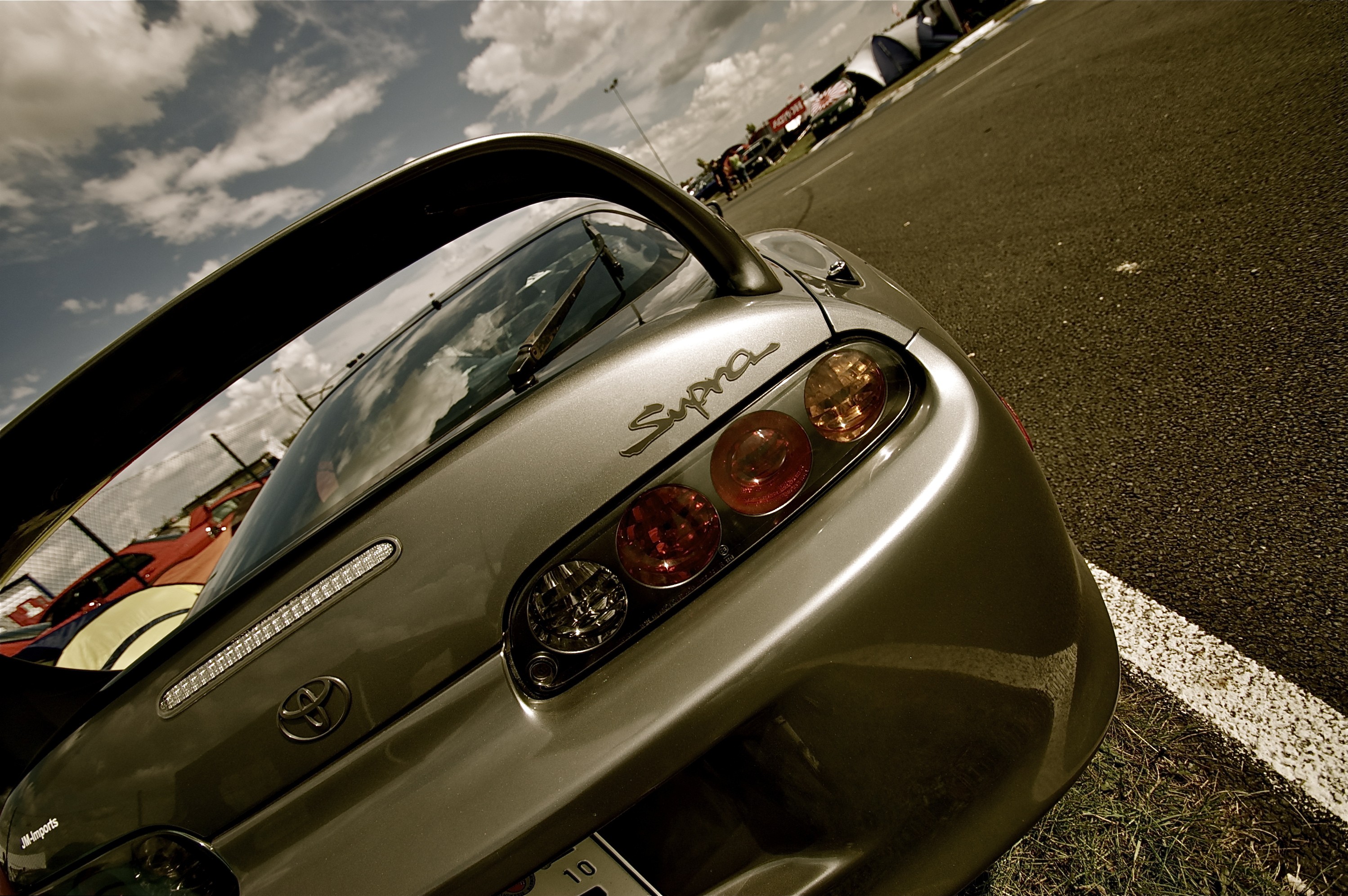 Бесплатное фото Задняя часть Toyota Supra