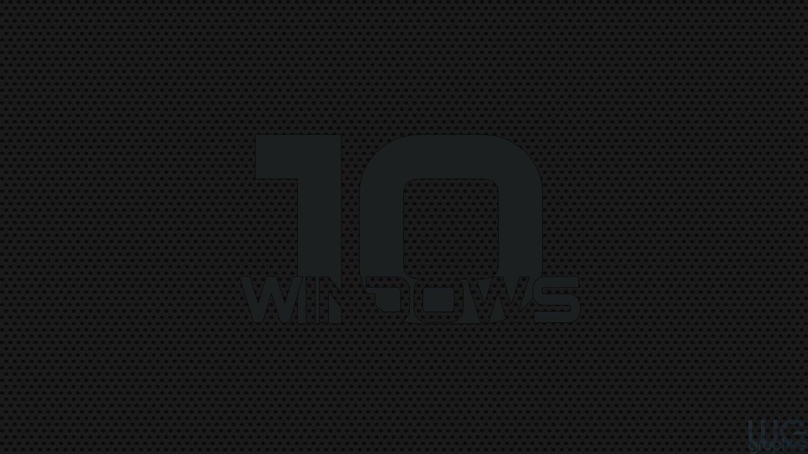 Бесплатное фото Логотип винды 10 на черном фоне