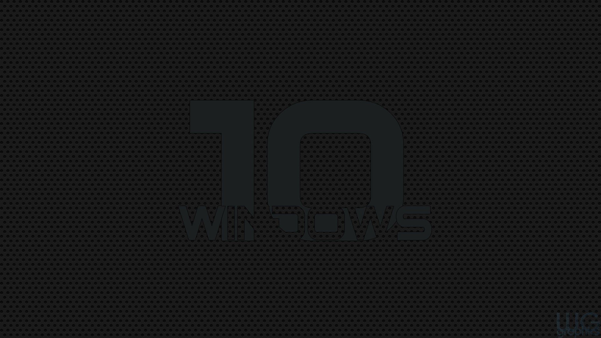 Бесплатное фото Логотип винды 10 на черном фоне