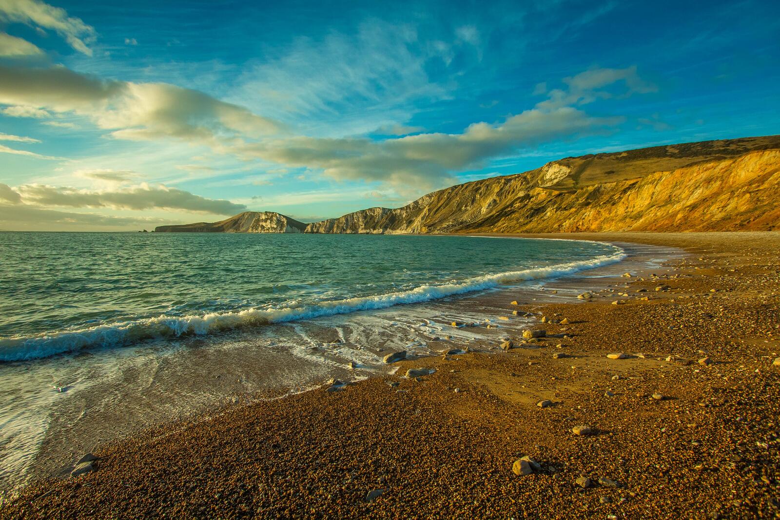 Free photo The seashore in England