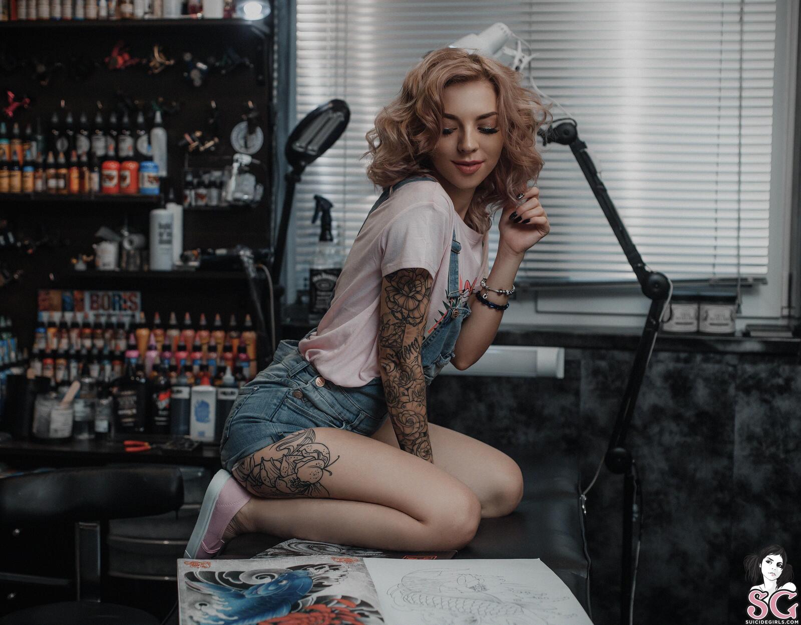 Wallpapers Suicide Girls women tattoo on the desktop