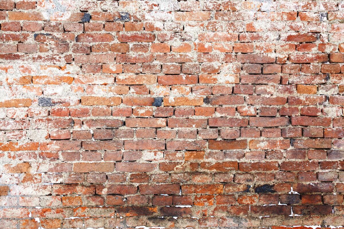 Background from an old brick wall