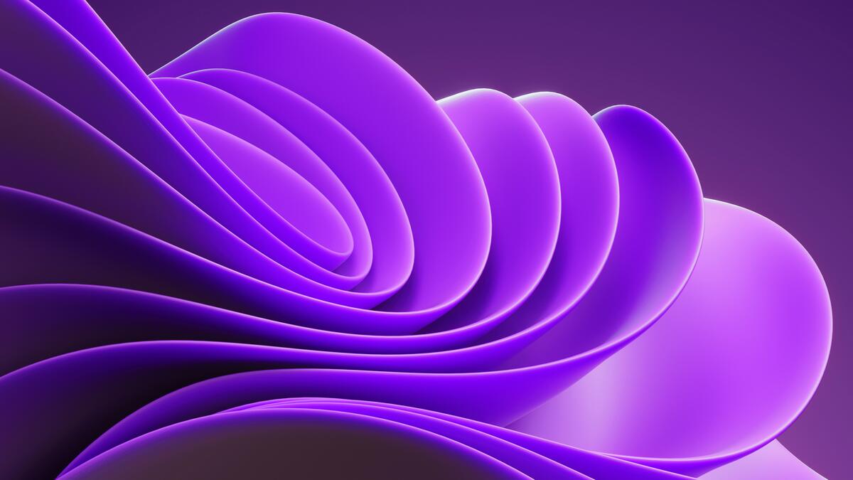 Big purple waves on a purple background
