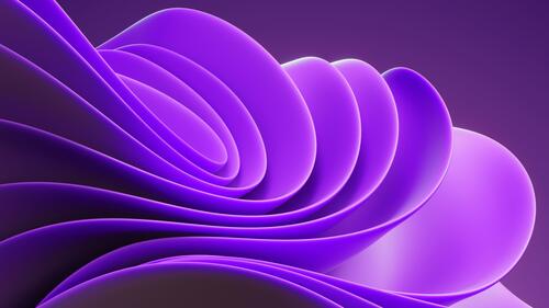 Фиолетовая волнистая абстракция