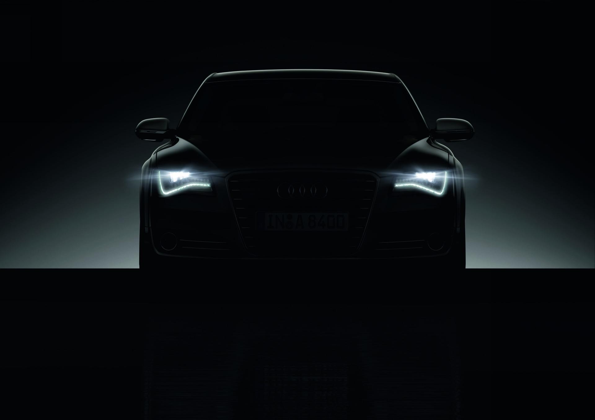 Free photo Audi car silhouette with diode optics on