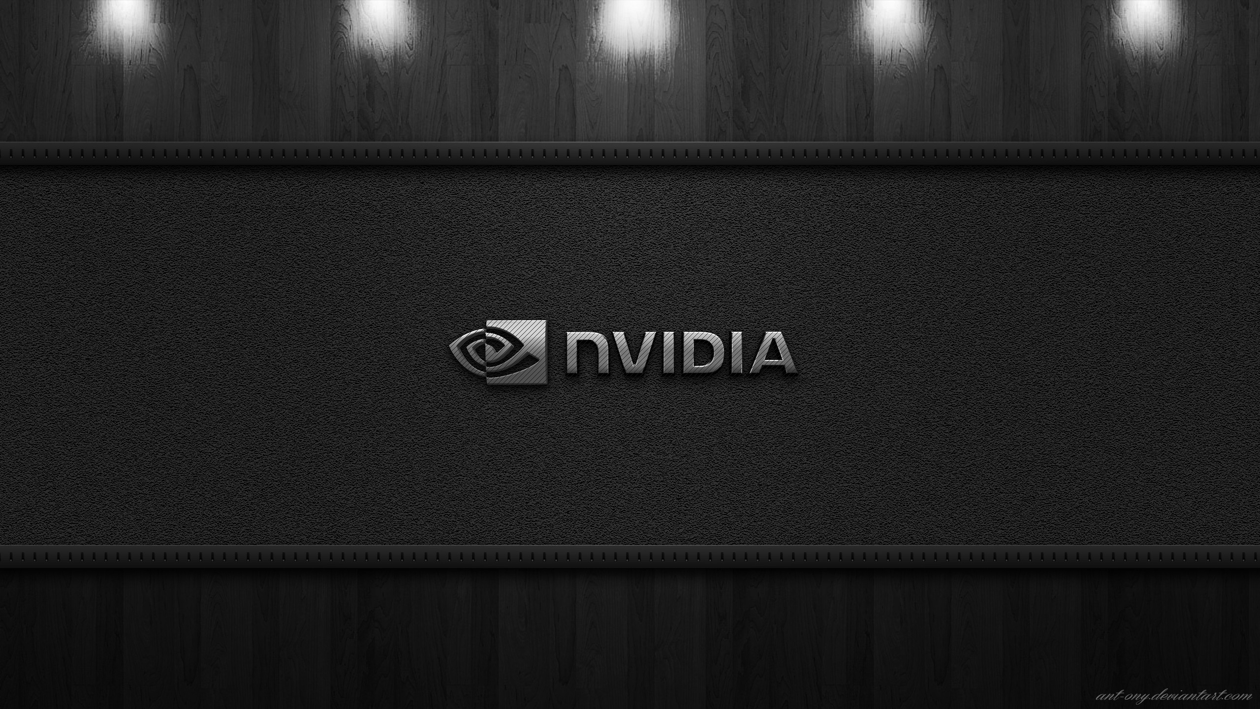 Wallpapers nvidia logo hi-tech on the desktop