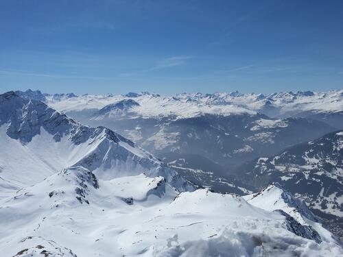 A bird`s eye view of the Alps