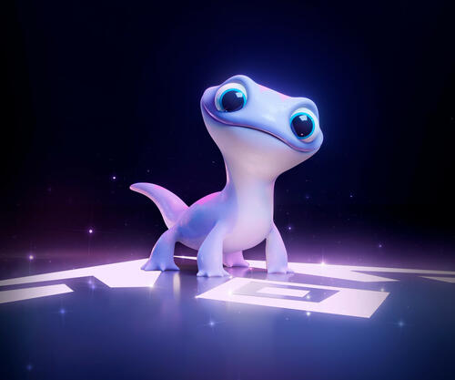 The cute lizard from Cold Heart 2.