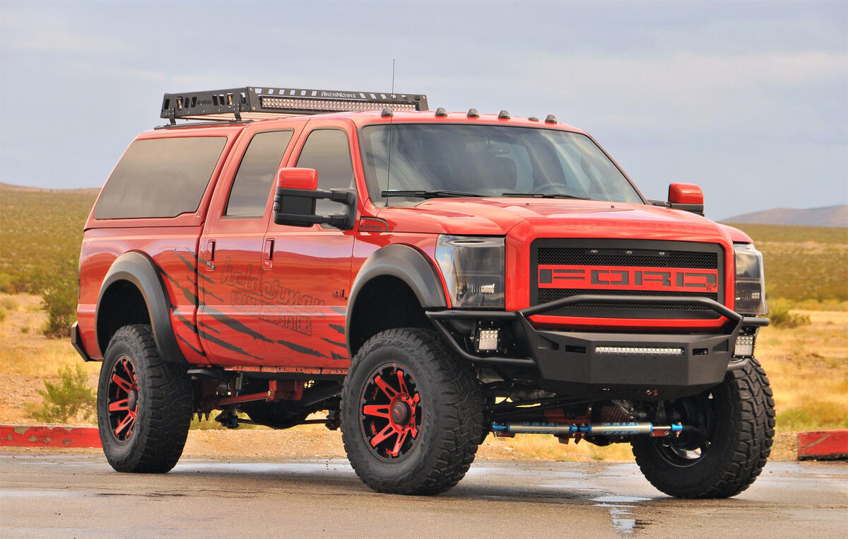 Ford f-250 red