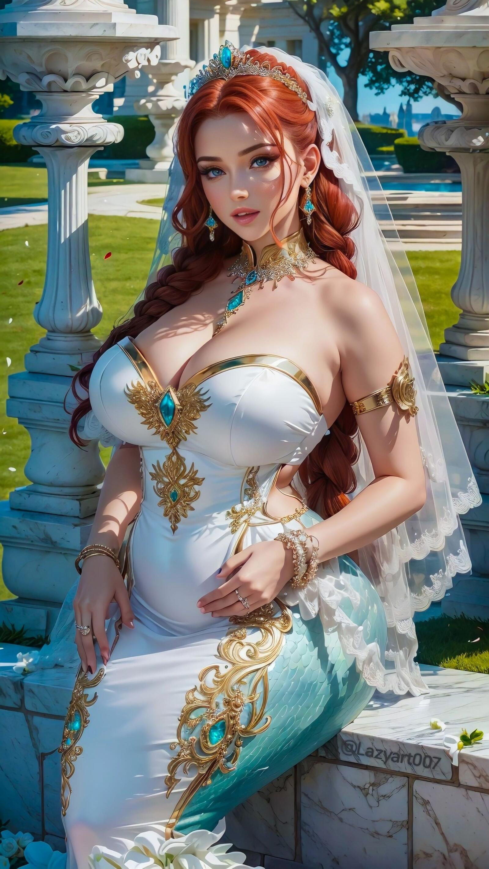 Free photo The bride`s dress