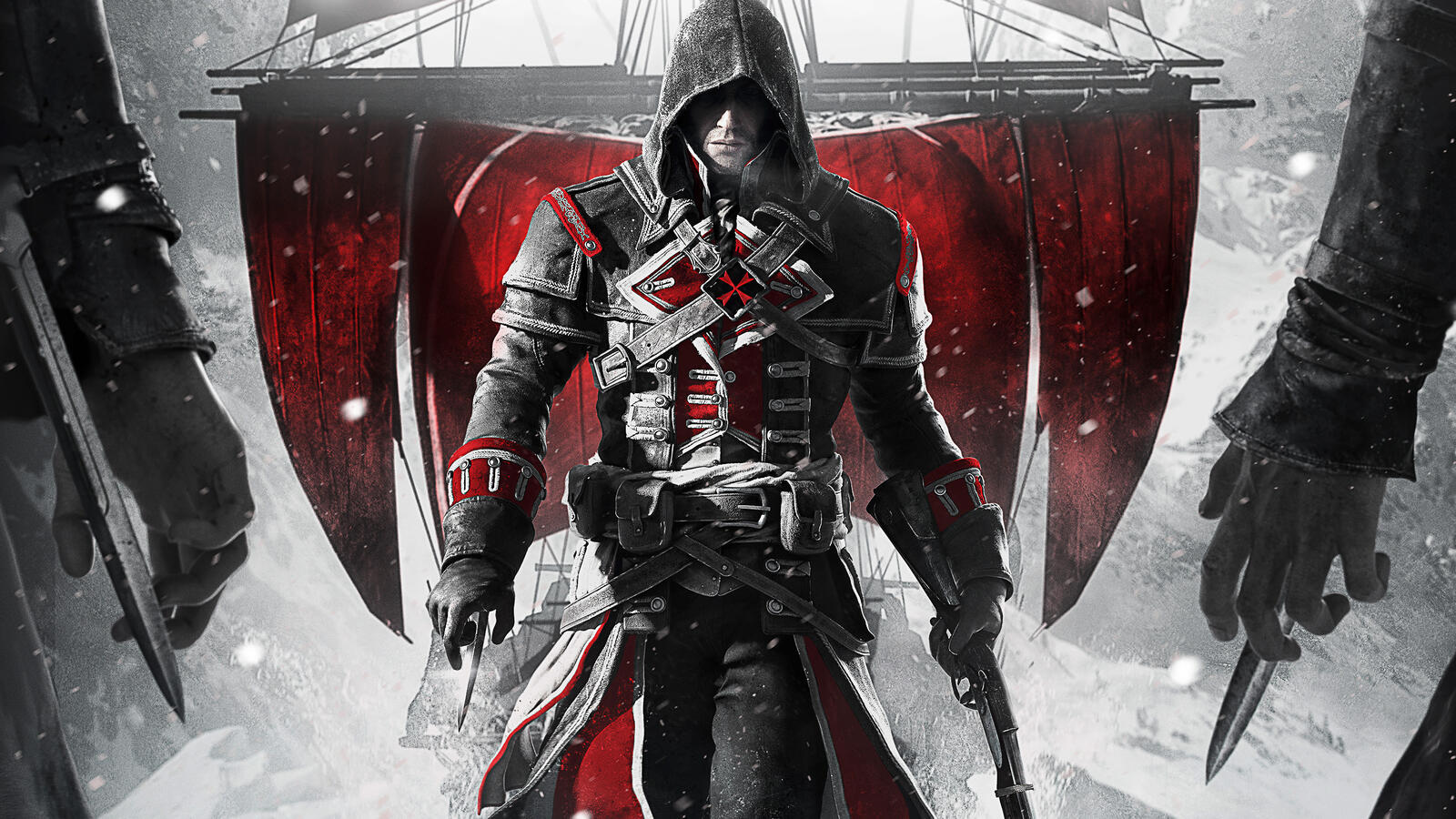 Free photo Painted picture of assassins creed