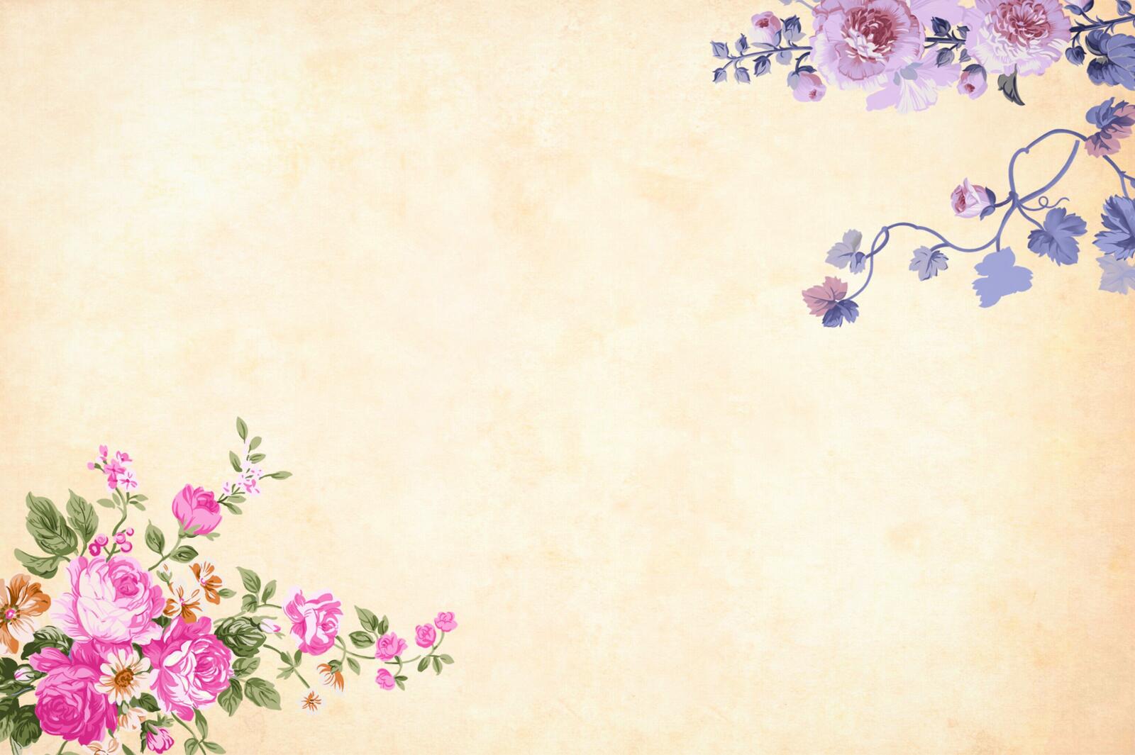 Wallpapers flower background watercolor on the desktop