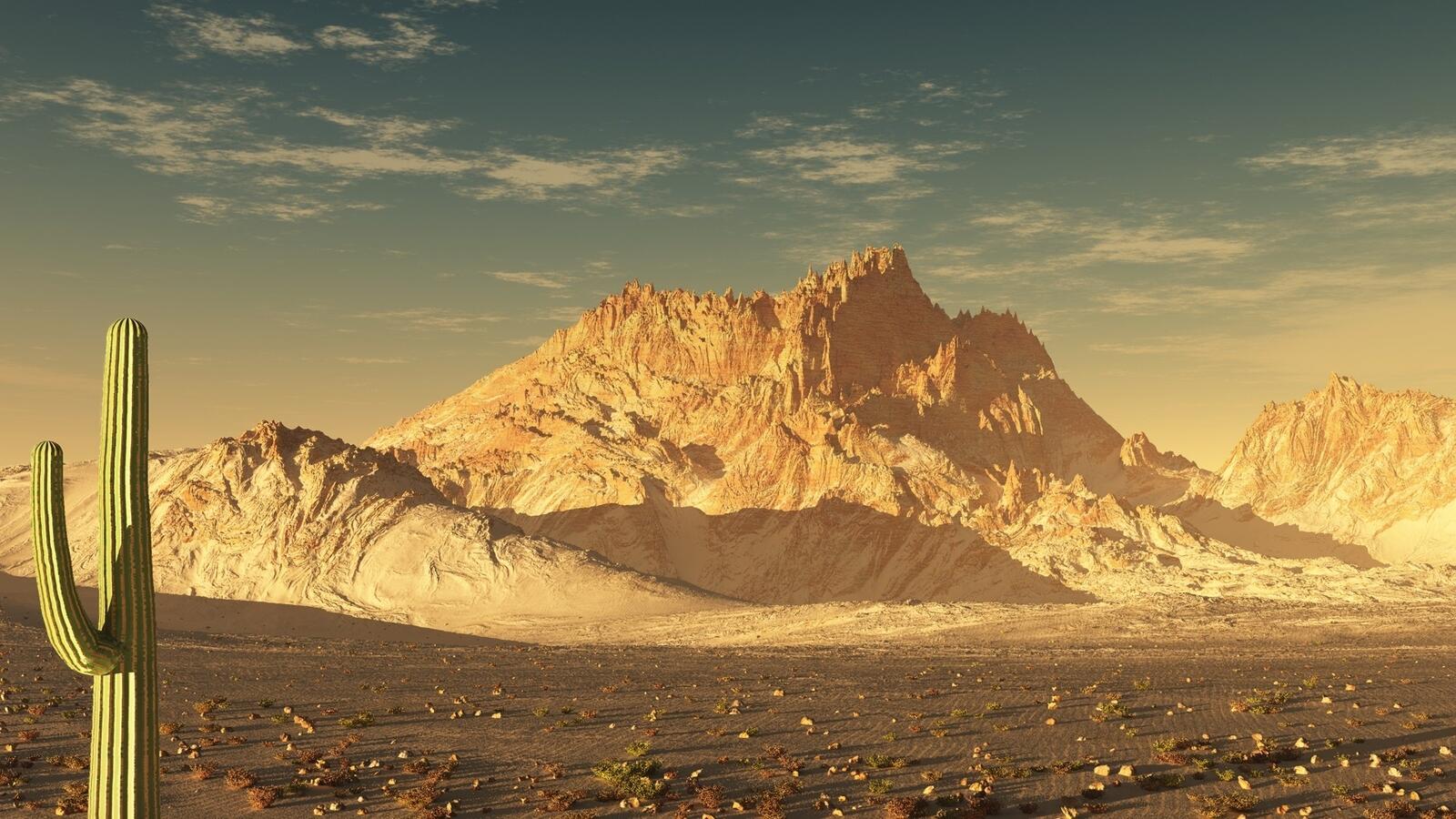 Wallpapers desert mountain nature on the desktop