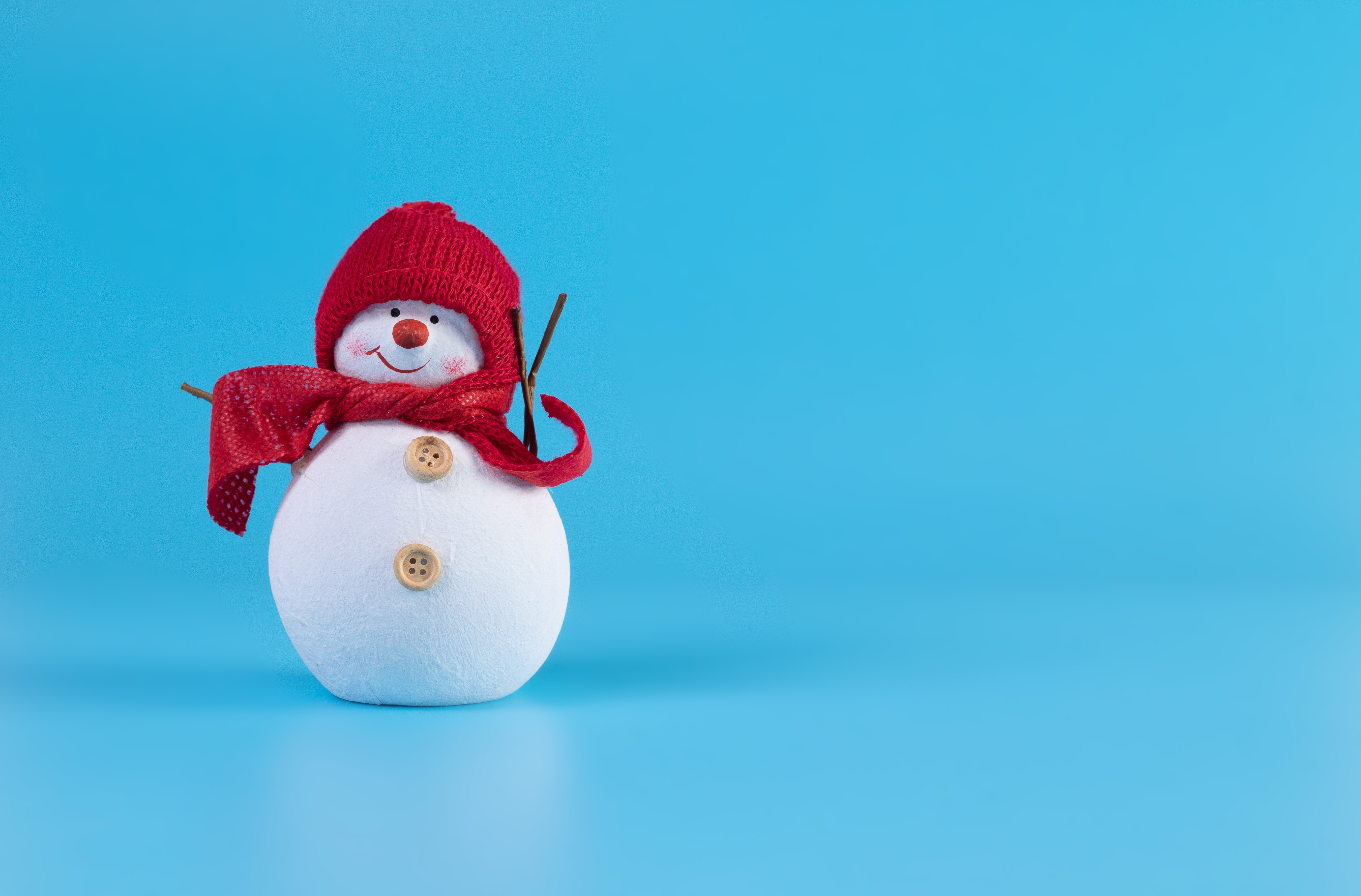Wallpapers red scarf snowman wallpaper new year 2023 on the desktop