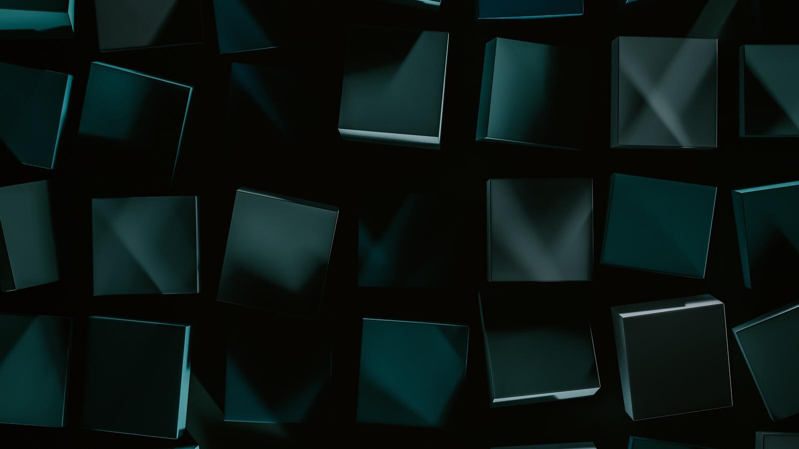 Free photo Dark cubes on a dark background