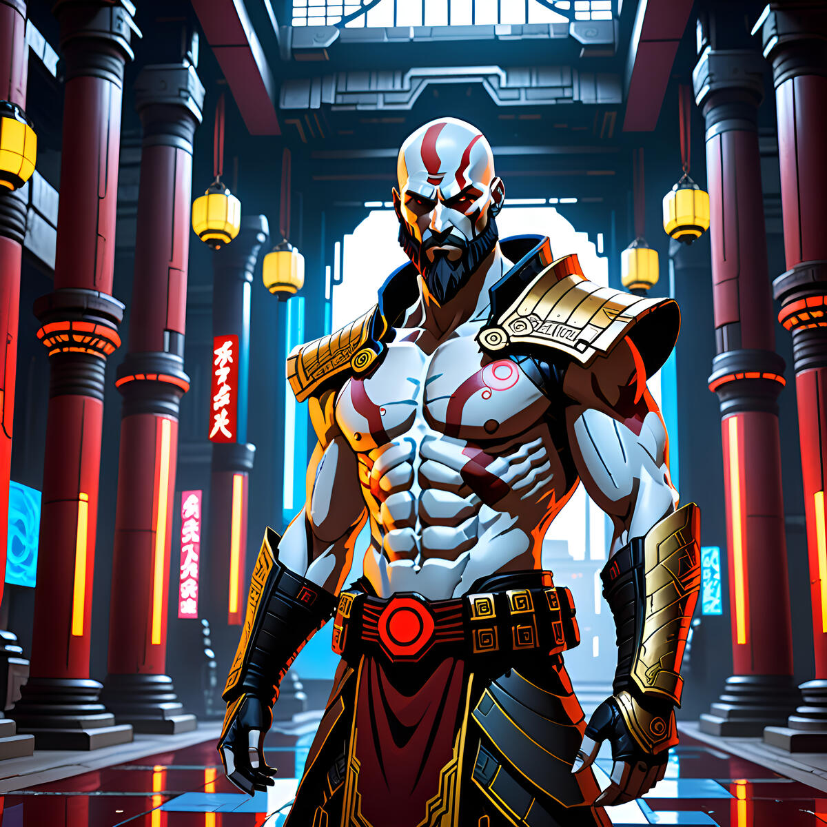 Kratos in the temple