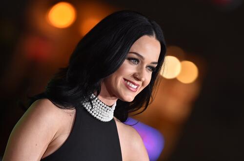 Katy Perry with a smile on her face
