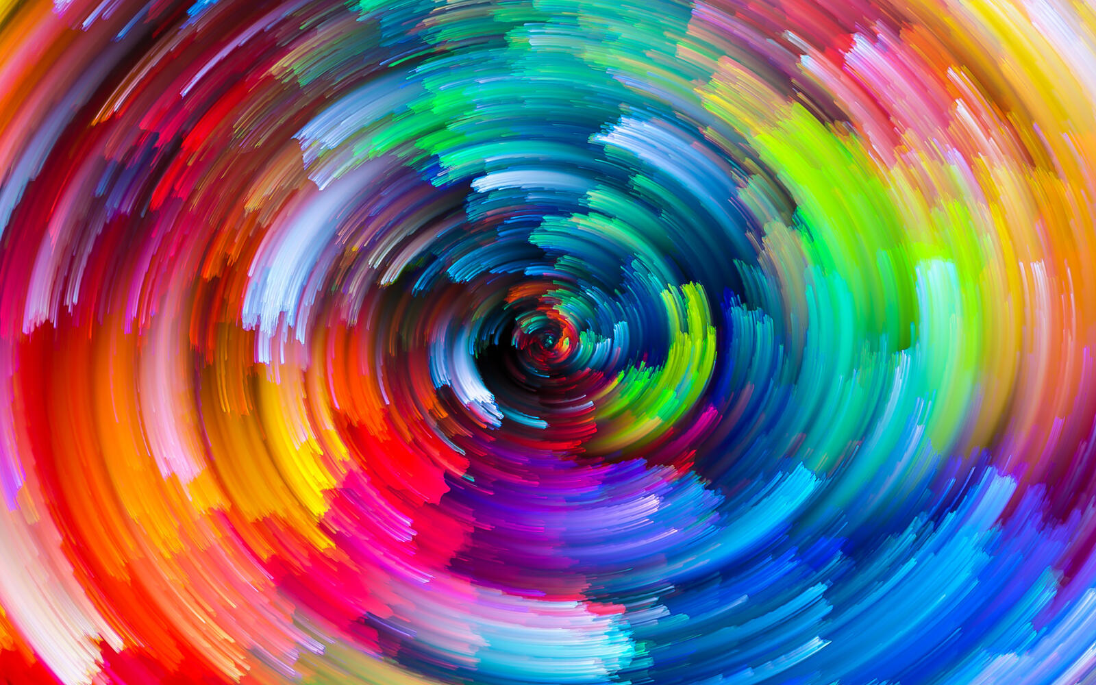 Wallpapers rainbows circle macro on the desktop
