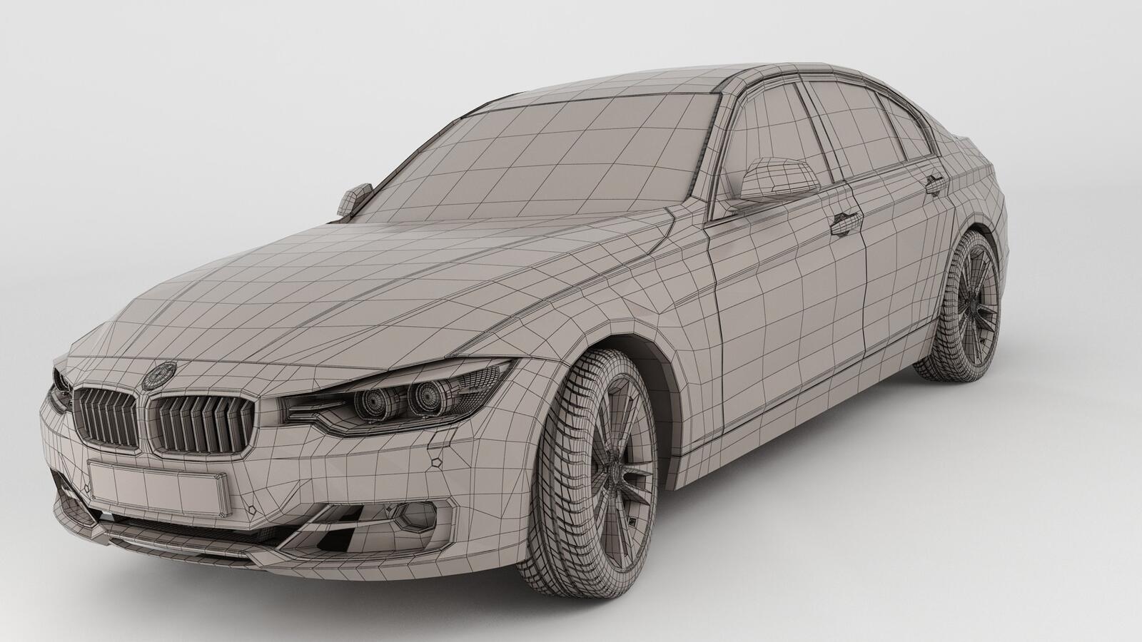 3d моделирование кузова BMW F30