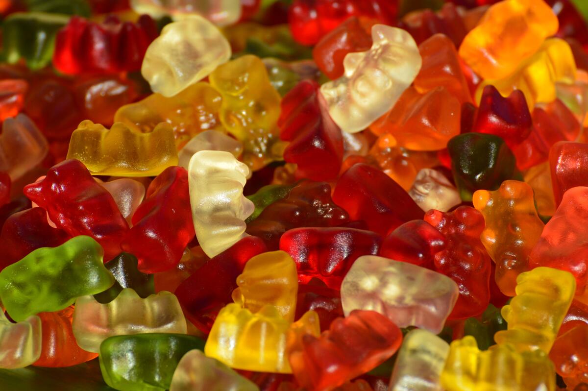 Delicious gummy bears